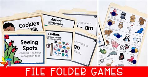 File Folder Games for Pre-K Morning Work