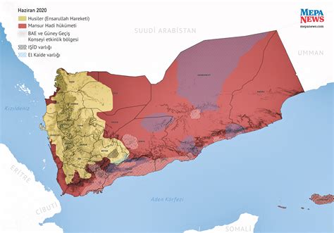 Yemen situation map (June 2020)