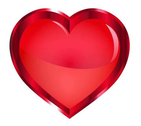 Red Heart PNG Transparent Image