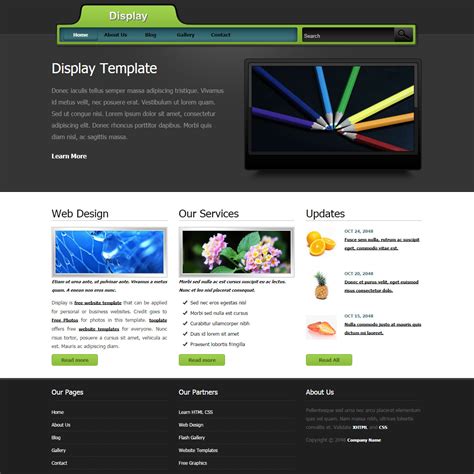 Display - Free HTML CSS Templates