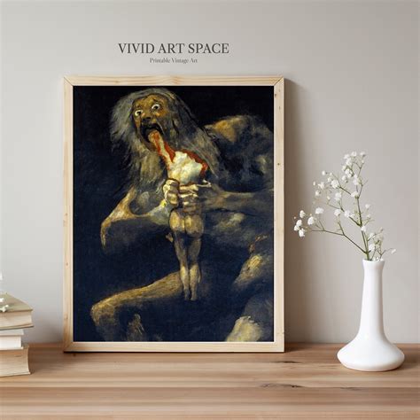 Francisco Goya Saturn Devouring His Son Dark Vintage - Etsy