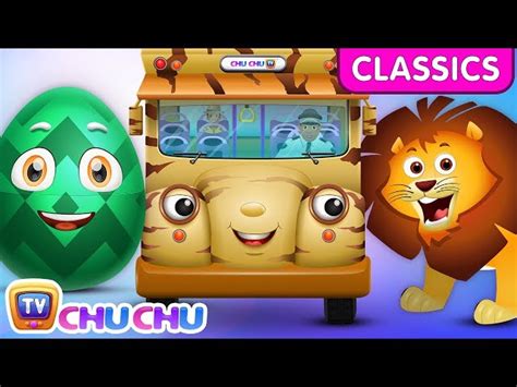 ChuChu TV Classics Wheels On The Bus Kenya Wildlife Safari Surprise ...