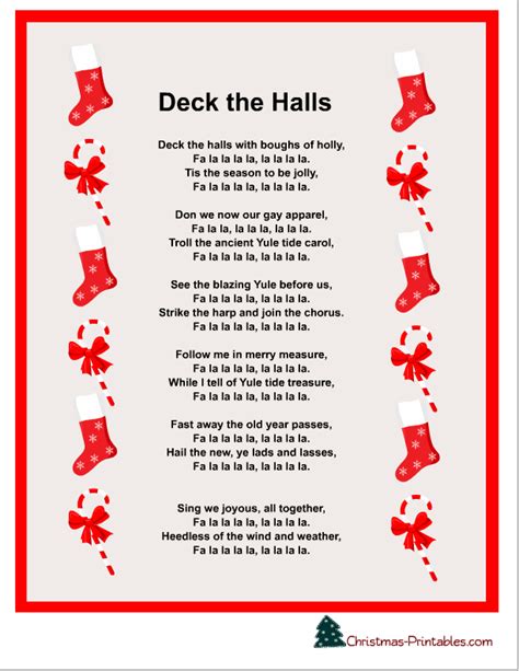 Deck The Halls Lyrics