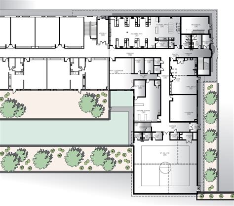 School Building Floor Plan - Image to u