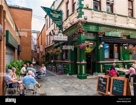 Morning Star pub on Pottinger's Entry, one of historic narrow ...