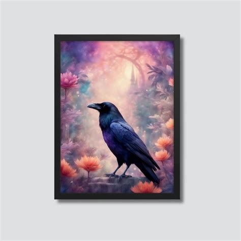 Bird Collection: Raven Digital Art, Digital Print, Printable Art ...