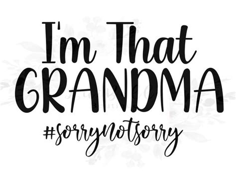 I'm That Grandma SVG Funny Grandma Svg I'm That | Etsy