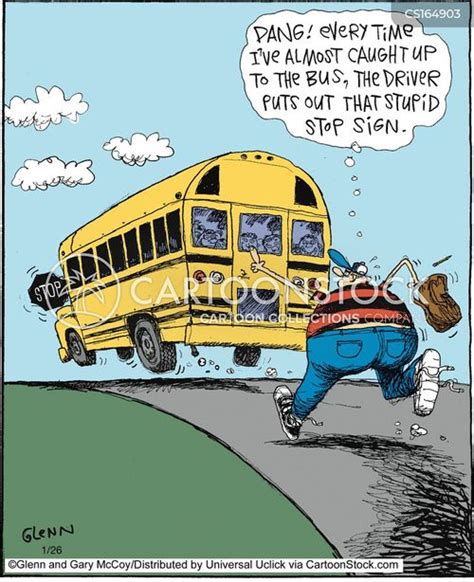 Buses Cartoons and Comics - funny pictures from CartoonStock