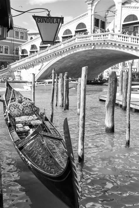 Gondola Near the Rialto Bridge in Venice Stock Image - Image of classic, closeup: 120433733