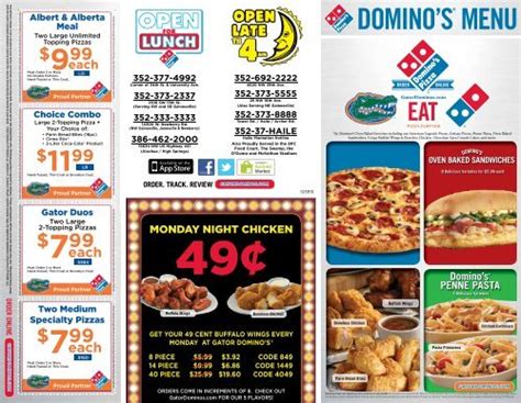 DOMINO'S® MENU