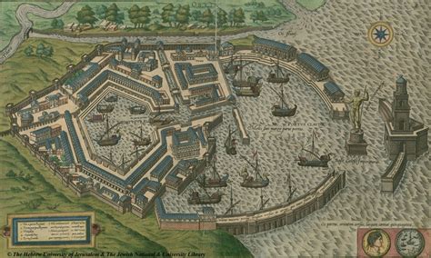 Map of the roman city of Ostia, 1588 | Roman city, Ostia, City illustration