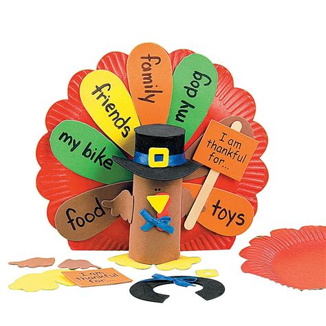 Paper Plate Turkey Centerpiece Craft Kit - Discontinued | Thanksgiving activities for kids ...