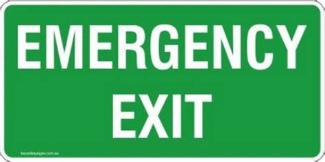 Emergency exit sign - Premier Workplace Solutions