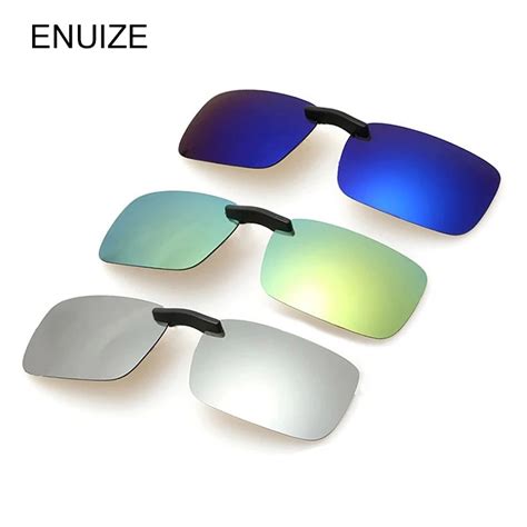 Rimless UV400 Polarized Sunglasses Clip on Sunglasses Glasses De Sol For Men Eyeglasses Night ...