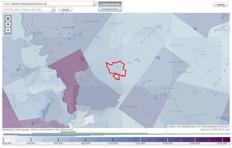 Loudon, New Hampshire (NH) income map, earnings map, and wages data