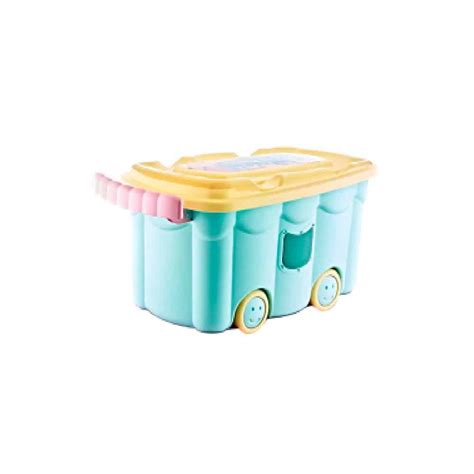 BABYJEM TOY BOX WITH WHEELS BLUE | Le3ab Store