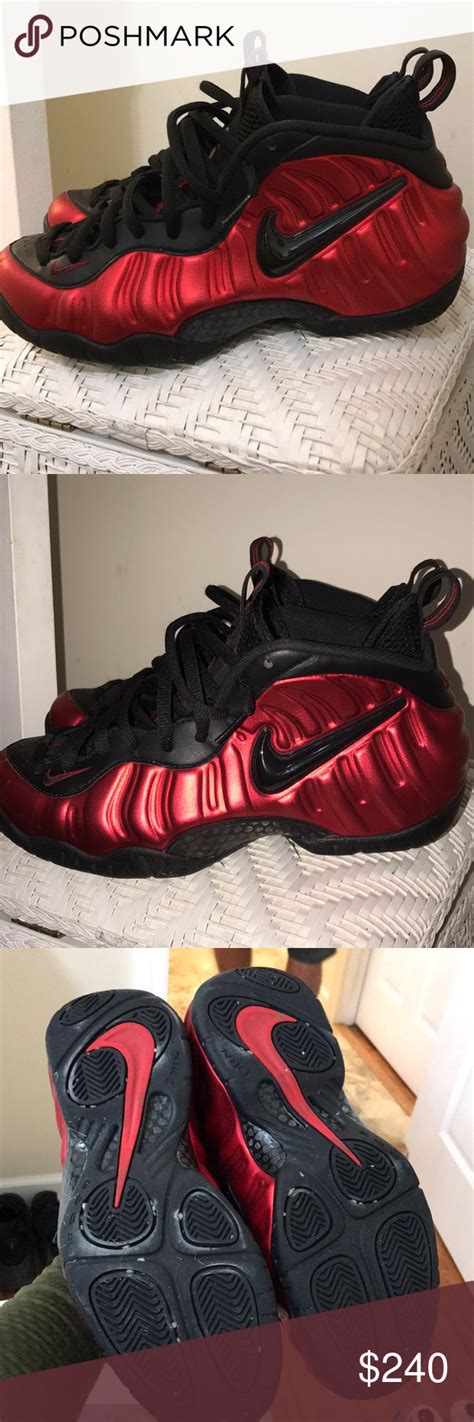 If foamposite pro university red and black Air foamposite red ...