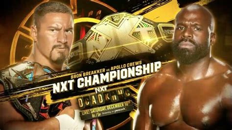 NXT Championship Match Set For WWE NXT Deadline