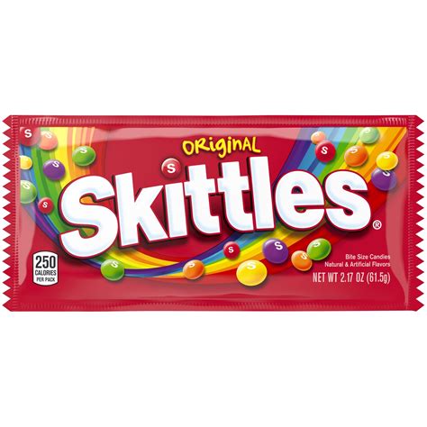 Skittles Original Candy Single Pack, 2.17 Oz - Walmart.com - Walmart.com