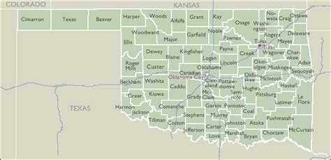 Oklahoma County Zip Code Map - Cities And Towns Map