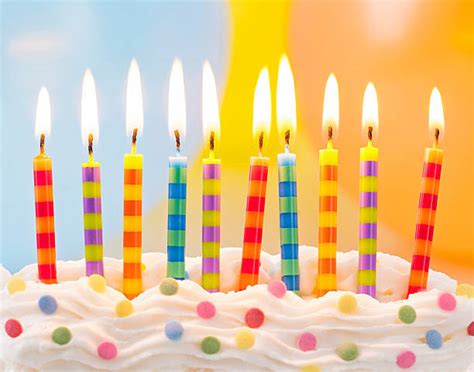 Birthday Cake With Lots Of Candles Stock Photos, Pictures & Royalty-Free Images - iStock