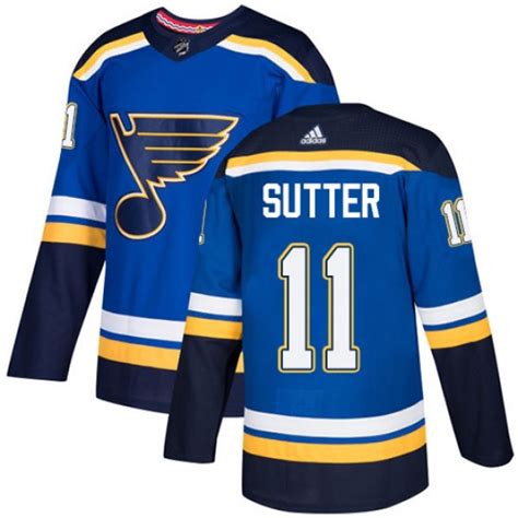 Youth Authentic St. Louis Blues Brian Sutter Adidas Home Jersey - Royal ...