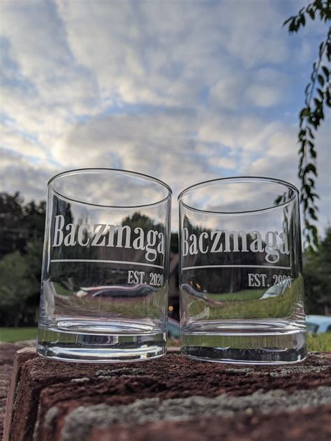 Etched Personalized Bourbon Glasses - Etsy