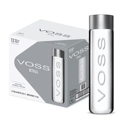 Buy VOSS Still Natural Mineral Water ,Plastic Bottle, 850 ml (pack of ...