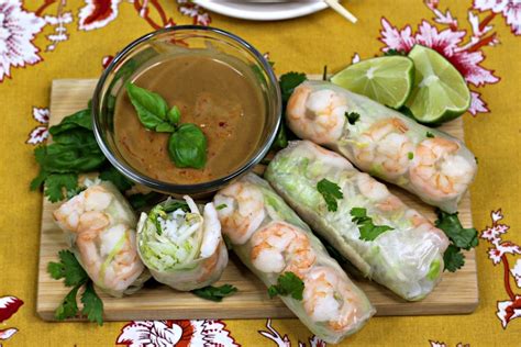 Thai Spring Rolls With Homemade Peanut Sauce Recipe - Sweet Pea's Kitchen in 2020 | Hot and sour ...