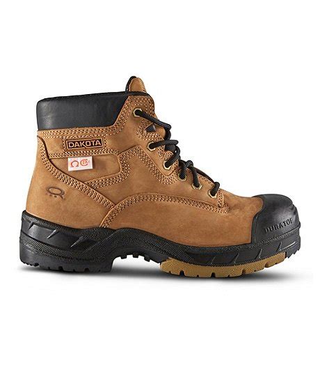 Men's Steel Toe Composite Plate Quad Comfort FRESHTECH 6 Inch Work Boots - Tan | Mark's