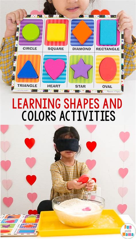 Learning Shapes and Colors With Shape Activities - Fun with Mama