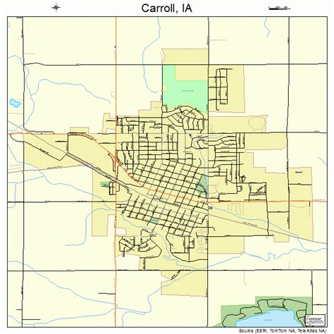 Carroll Iowa Street Map 1911080