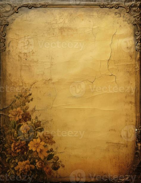 AI generated Sheet of vintage yellowed paper. AI Generated 35885447 ...