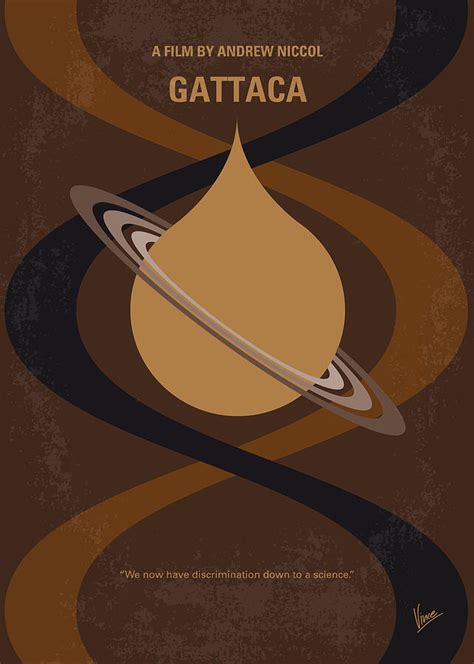 No588 My Gattaca minimal movie poster Digital Art by Chungkong Art - Pixels