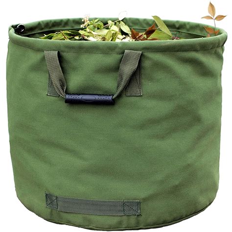 ELK Reusable Garden Leaf Waste Bag with Handles - 33 Gallon Canvas Fabric - Heavy Duty (22 ...