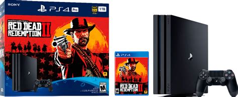 Best Buy: Sony PlayStation 4 Pro 1TB Red Dead Redemption 2 Console ...