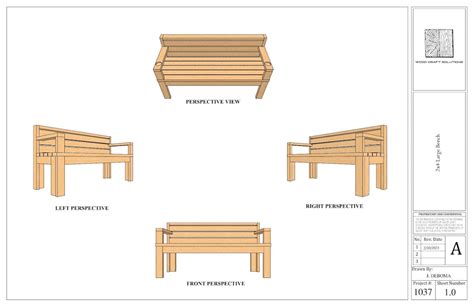 2x4 Large Bench Plans - Etsy