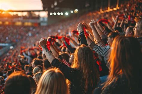 Premium AI Image | a large crowd of people at a sporting event