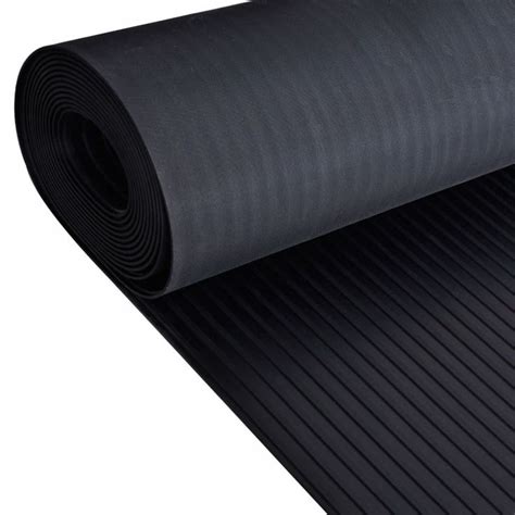 Vloermat anti-slip 3 mm 1,5x4 m rubber brede ribbel | Vloermat ...