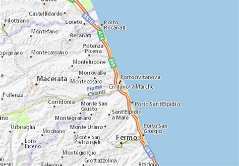 MICHELIN Civitanova Marche map - ViaMichelin