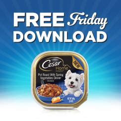 Free Friday Cesar Premium Wet Food for Dogs Coupon