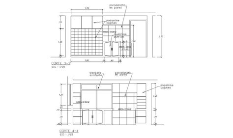 Kitchen elevation detail drawing in dwg AutoCAD file. - Cadbull