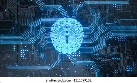 Ai Artificial Intelligence Brain Chip Stock Illustration 1311599132 ...