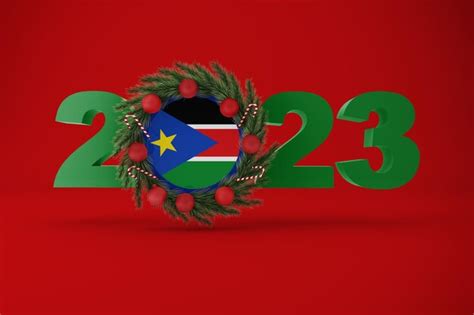 Premium Photo | 2023 south sudan with wreath