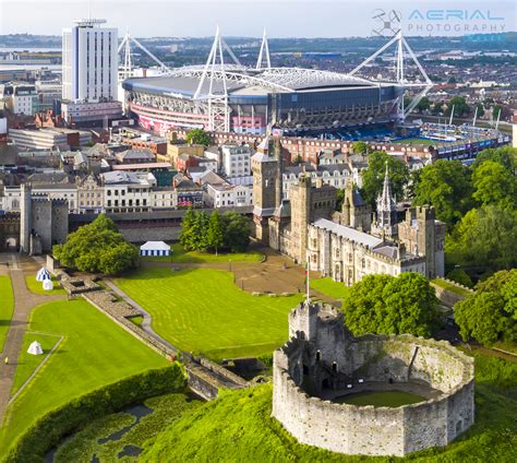 Aerial Filming in Cardiff Castle - Aerial Photography Wales - Aerial Photography Wales