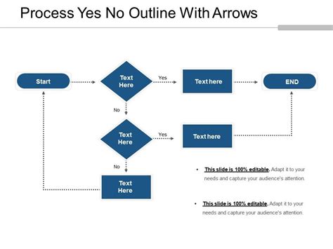 Process Yes No Outline With Arrows | Graphics Presentation | Background ...