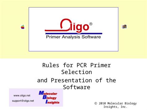 (PPT) Oligo 7 Primer Analysis Software - DOKUMEN.TIPS