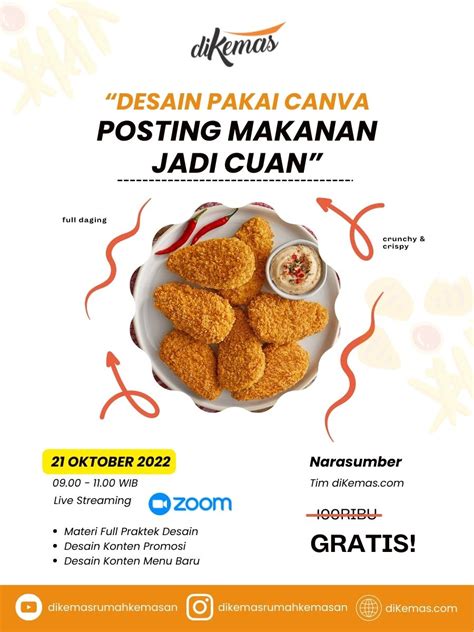 Training Desain Canva, Posting Makanan Jadi Cuan