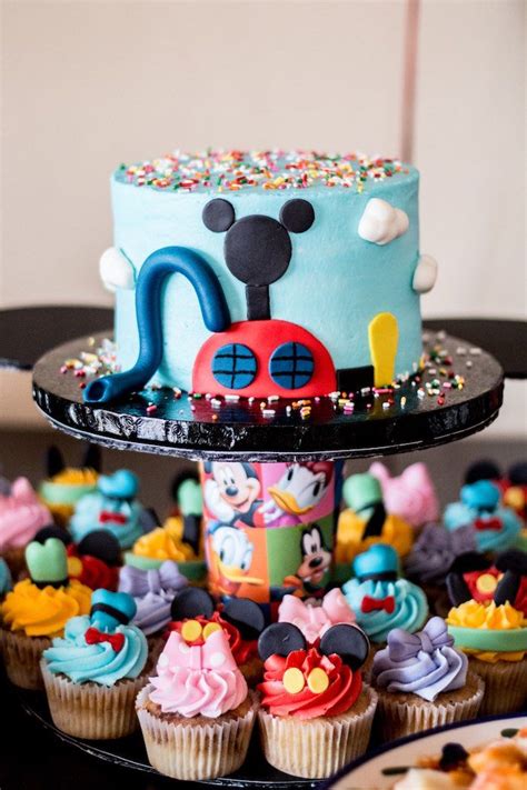 Mickey Mouse Clubhouse Themed Birthday Party | Kara's Party Ideas | Mickey birthday cakes ...