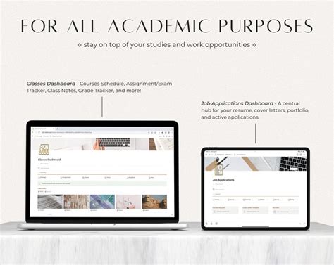 Student Notion Template, College Notion Template, Assignment Tracker for School, Notion Planner ...